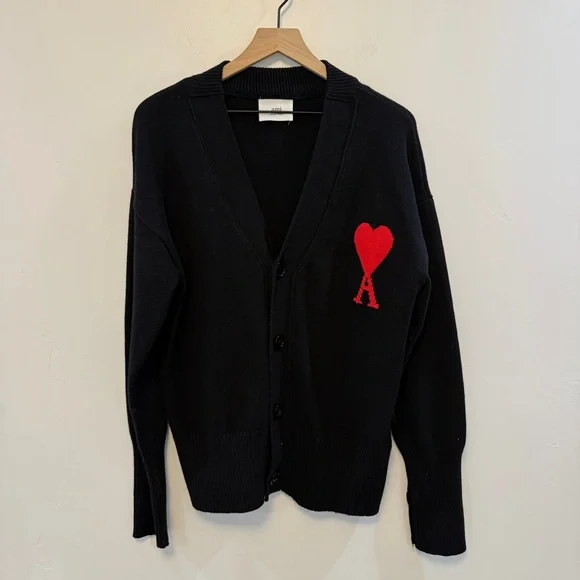AMI PARISAmi de Coeur Wool Cardigan - gender neutral